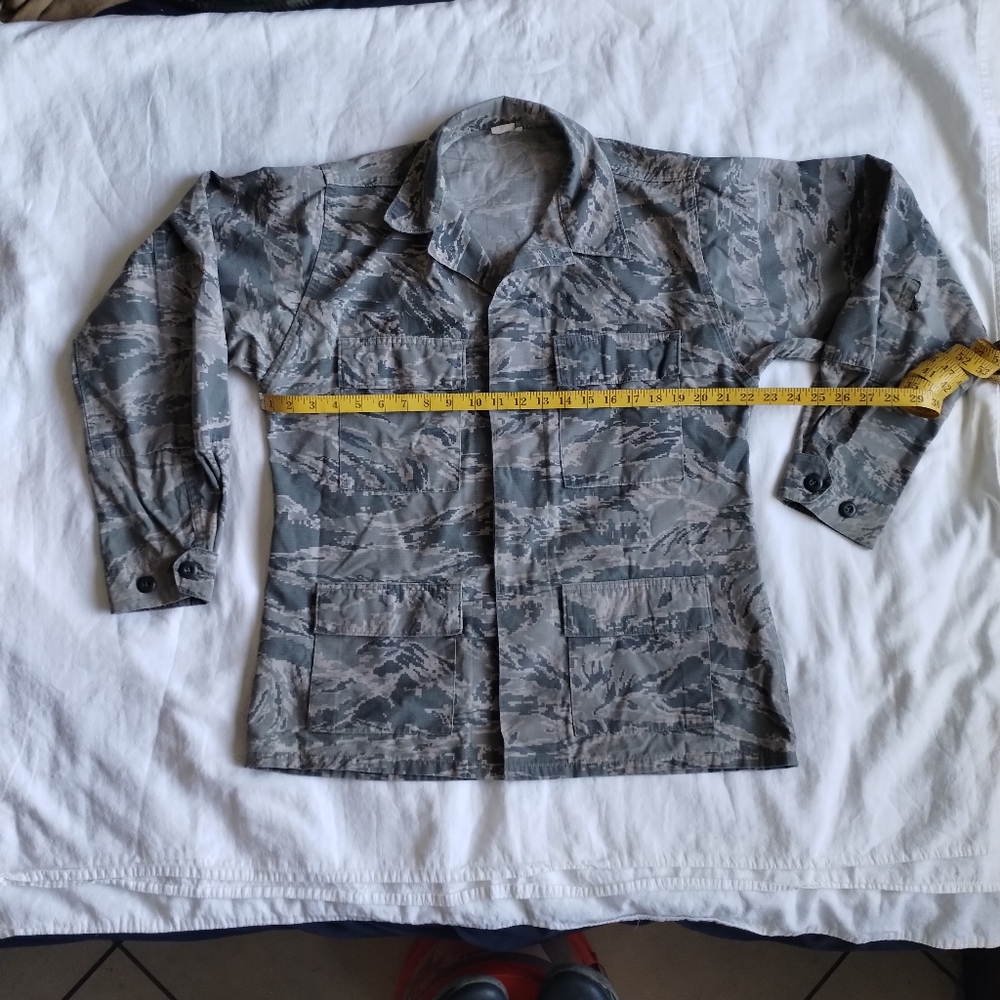 Veteran Vintage Air Force Tiger Stripe LARGE REGULAR Stressed Military Jacket